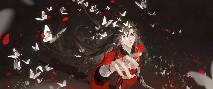 xie lian and hua cheng (tianguan cifu) drawn by shiyieleven