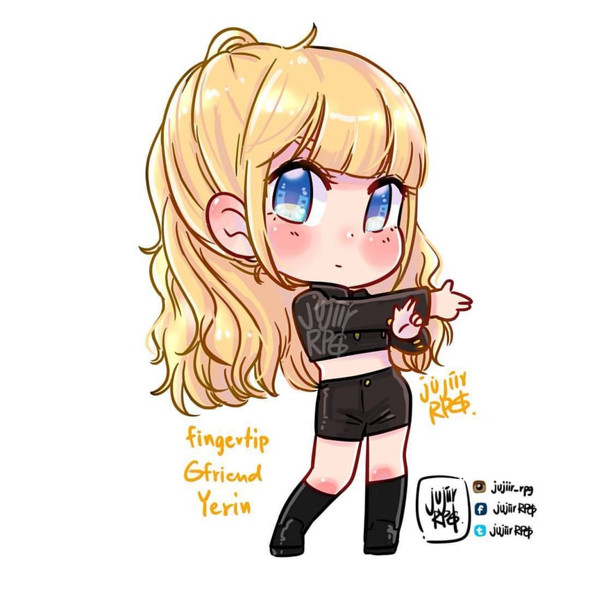 yerin (real life and 1 more) drawn by jujiirrpg