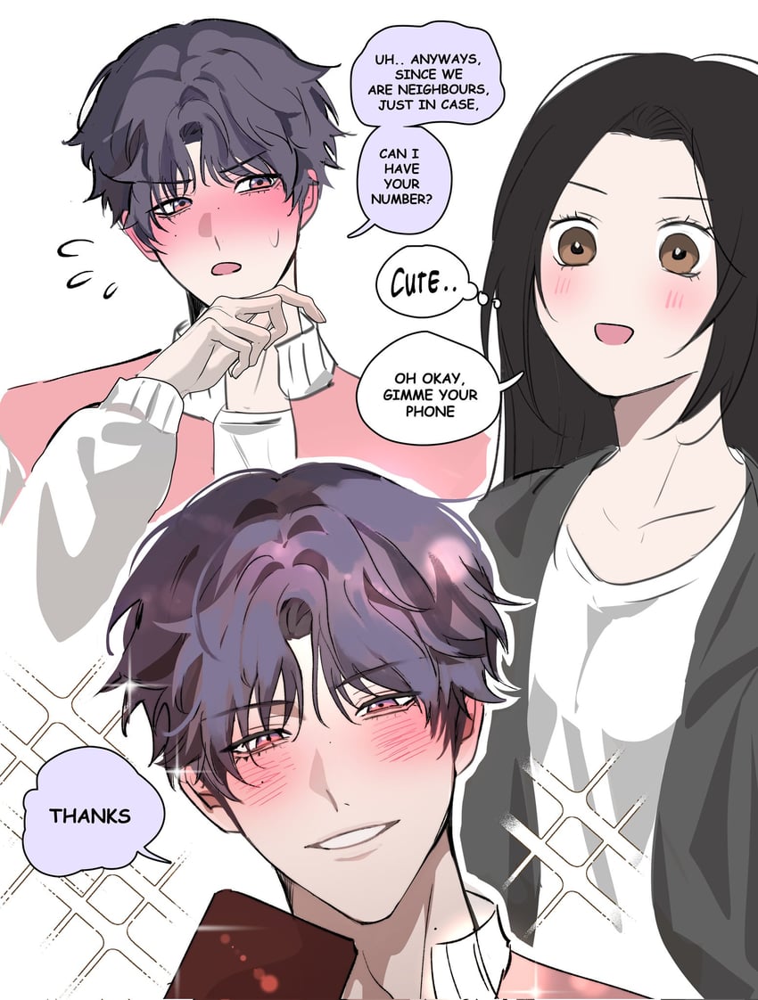 protagonist and rafayel (love and deepspace) drawn by evil_fishie
