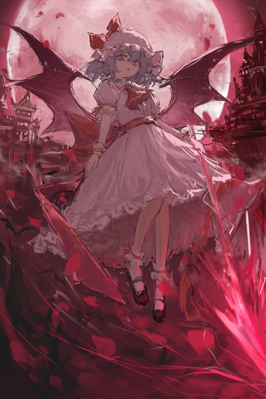 remilia scarlet (touhou and 1 more) drawn by laoshi_wo_hao_e