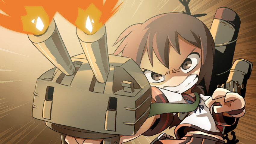 fubuki and fubuki kai ni (kantai collection) drawn by coffgirl
