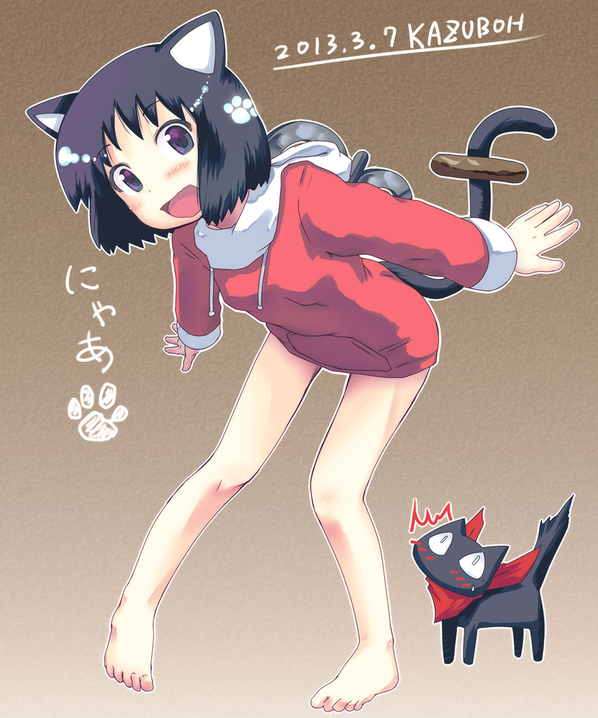 shinonome nano and sakamoto (nichijou) drawn by kazuboh