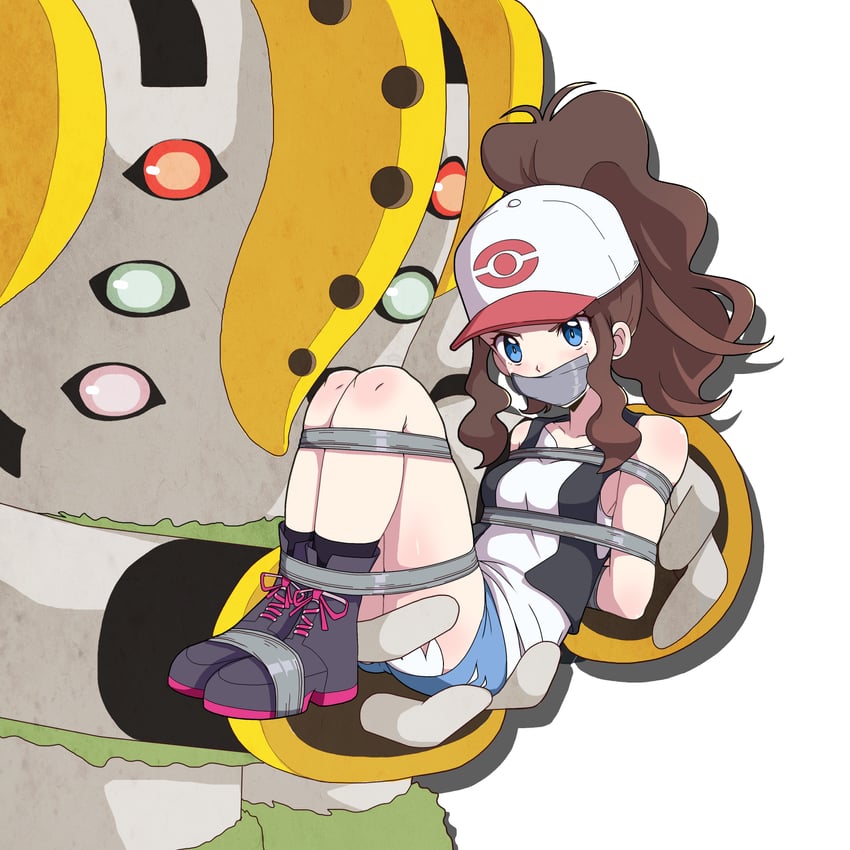 hilda and regigigas (pokemon and 1 more) drawn by tiedtiki
