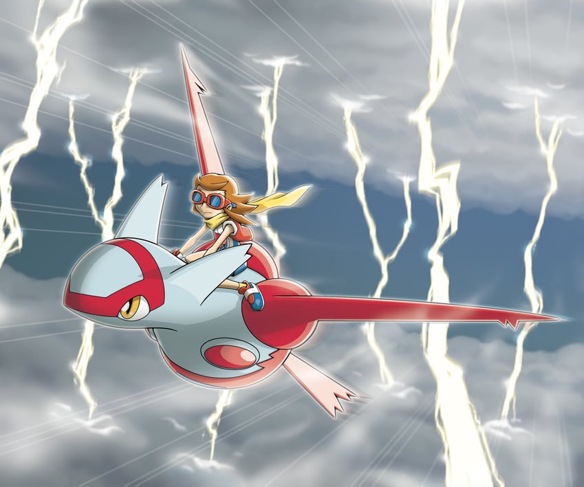 latias and ben (pokemon and 2 more) drawn by saitou_kouki
