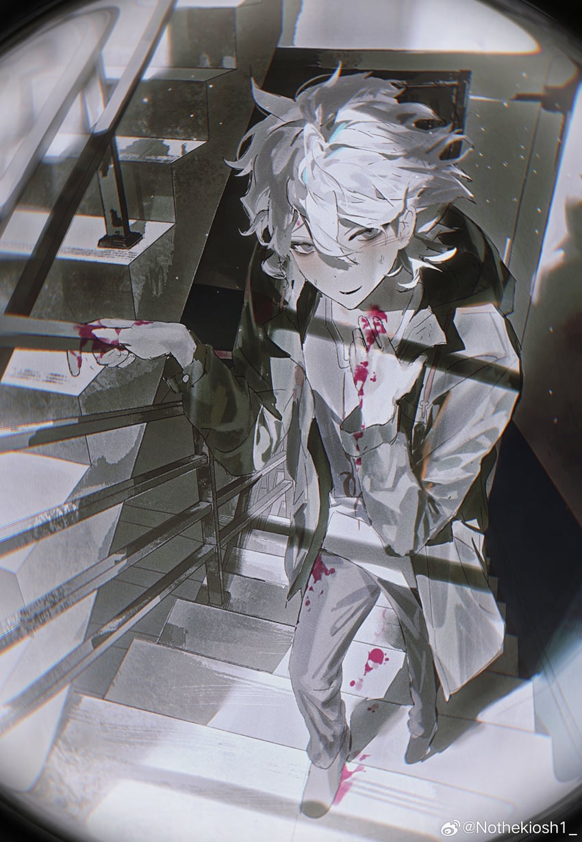 komaeda nagito (danganronpa and 1 more) drawn by kiyoshi_st