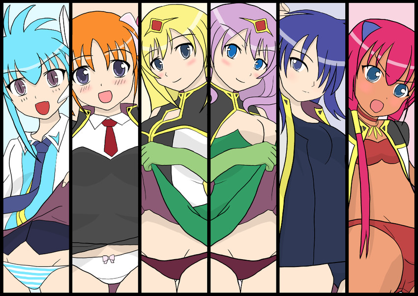 apricot sakuraba, nano-nano pudding, kahlua marjoram, anise azeat, lily c. sherbet, and 1 more (galaxy angel and 1 more)