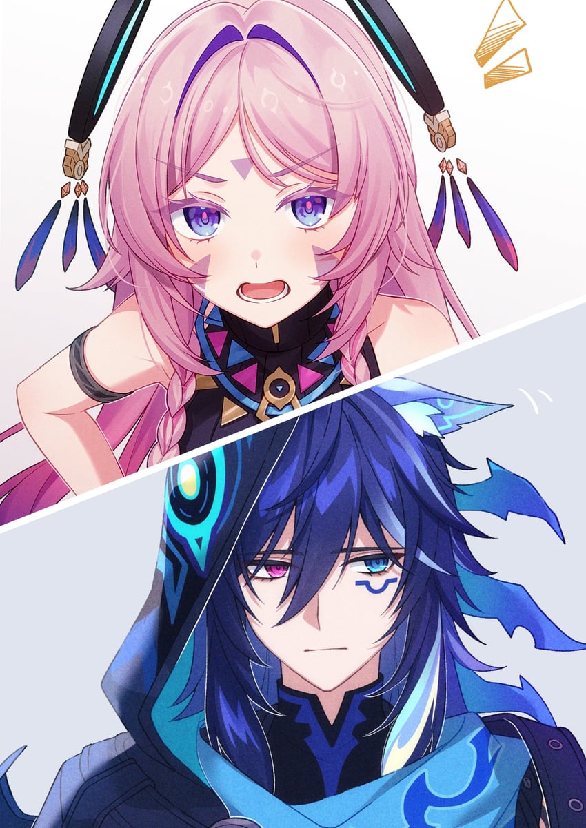 citlali and ororon (genshin impact) drawn by pochimaru_(marumaru_wanwan)