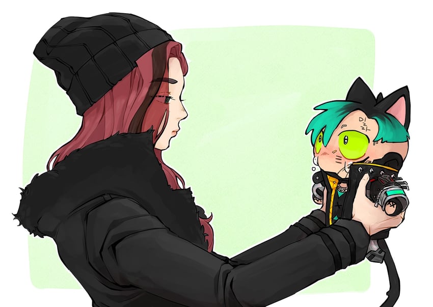 crypto, mila alexander, and kernel panic crypto (apex legends) drawn by rr_mui