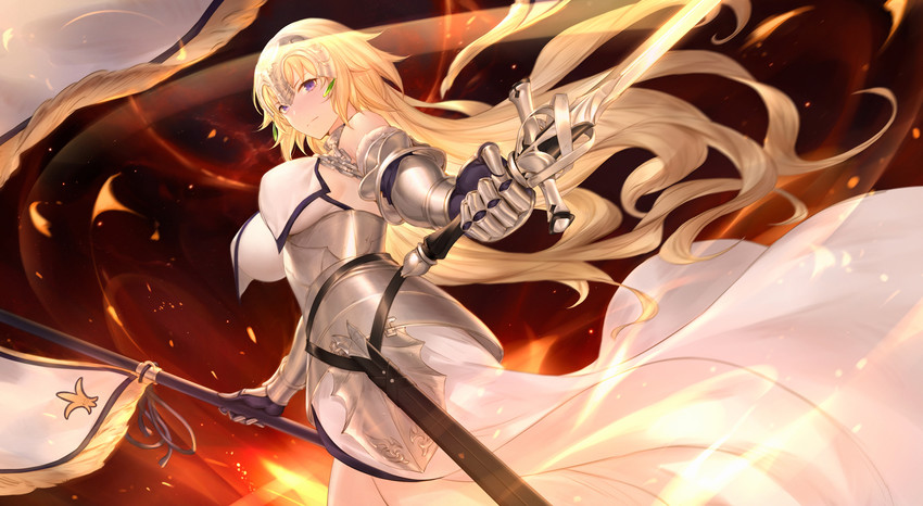 jeanne d'arc (fate and 2 more) drawn by yijian_ma