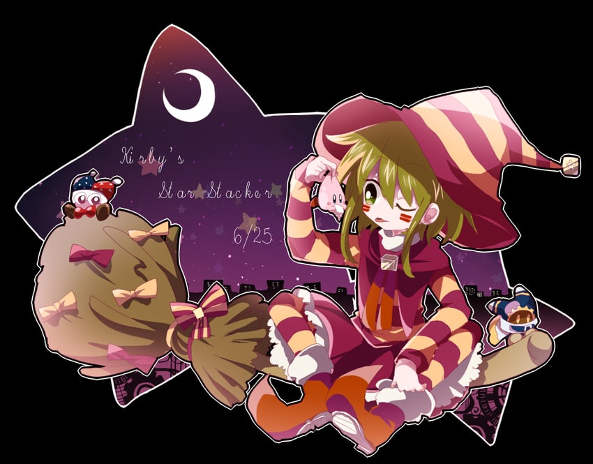 kirby, magolor, marx, and gryll (kirby and 1 more) drawn by usagi_nui