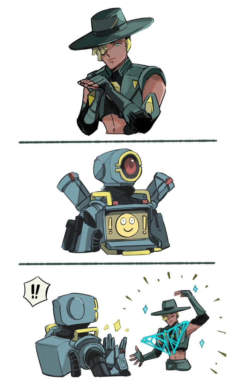 pathfinder and seer (apex legends) drawn by stack_(sack_b7)