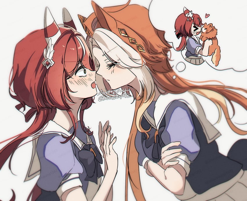 orfevre and win variation (umamusume) drawn by jeom_(umaumauma1042)