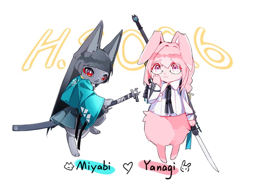 hoshimi miyabi and tsukishiro yanagi (zenless zone zero) drawn by coloki