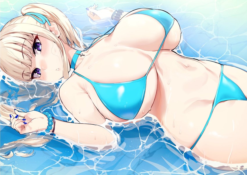light blonde haired girl (original) drawn by ikuchan_kaoru