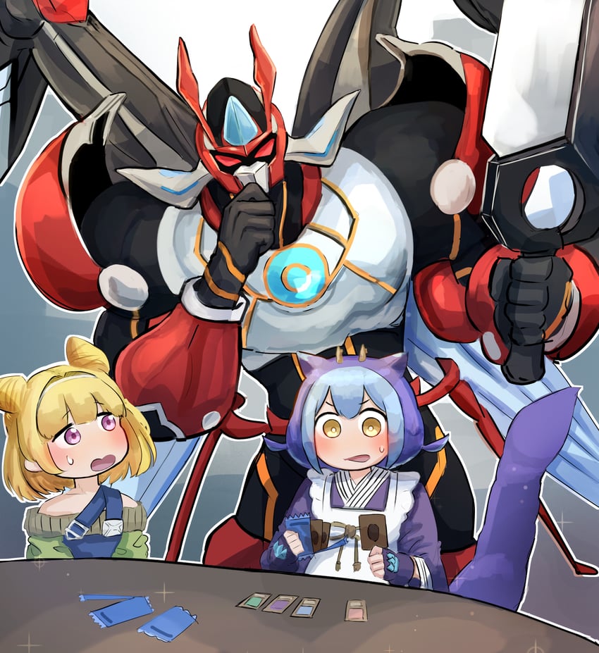 laundry dragonmaid, number 39 utopia, witchcrafter potterie, and number f0 utopic future (yu-gi-oh! and 1 more) drawn by hatano_kiyoshi