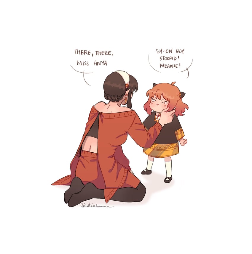 yor briar and anya (spy x family) drawn by steohsama