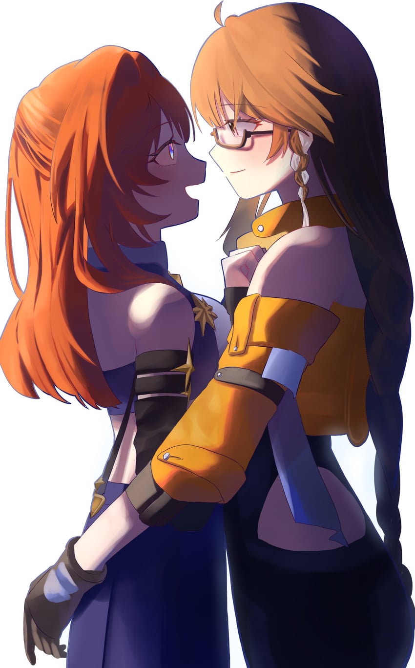 senadina and female dreamseeker (honkai and 1 more) drawn by duoyun_de_tiankong