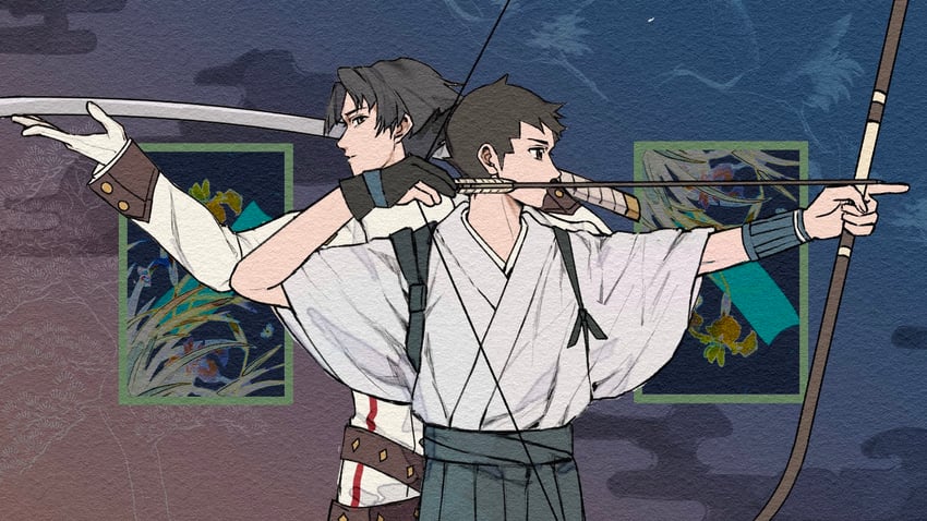 ryunosuke naruhodo and kazuma asogi (ace attorney and 1 more) drawn by nallya