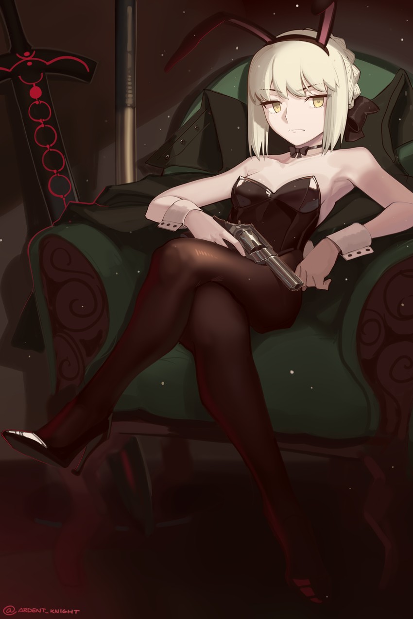 artoria pendragon and saber alter (fate and 1 more) drawn by boa_(brianoa)