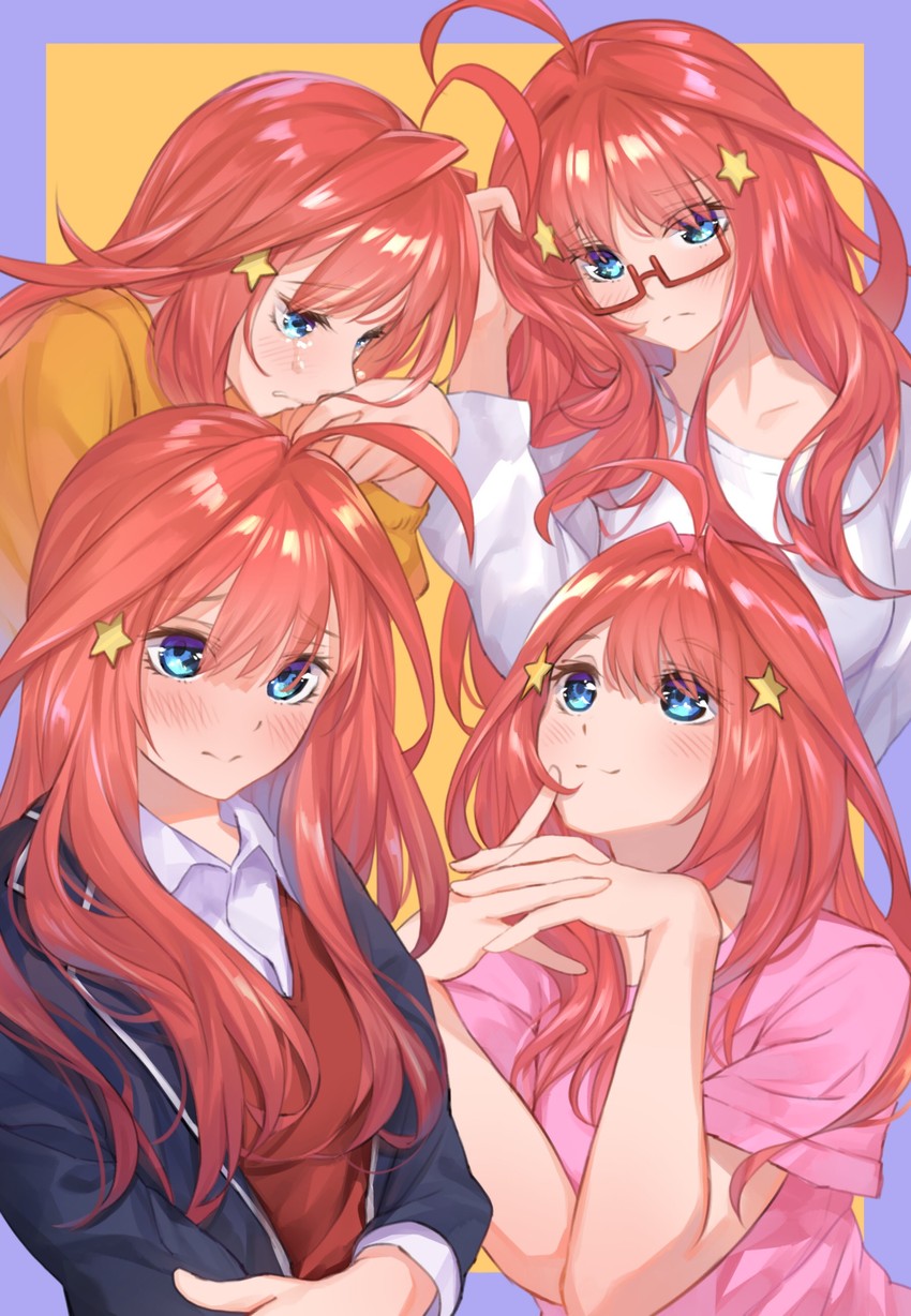 nakano itsuki (go-toubun no hanayome) drawn by to_gemichi