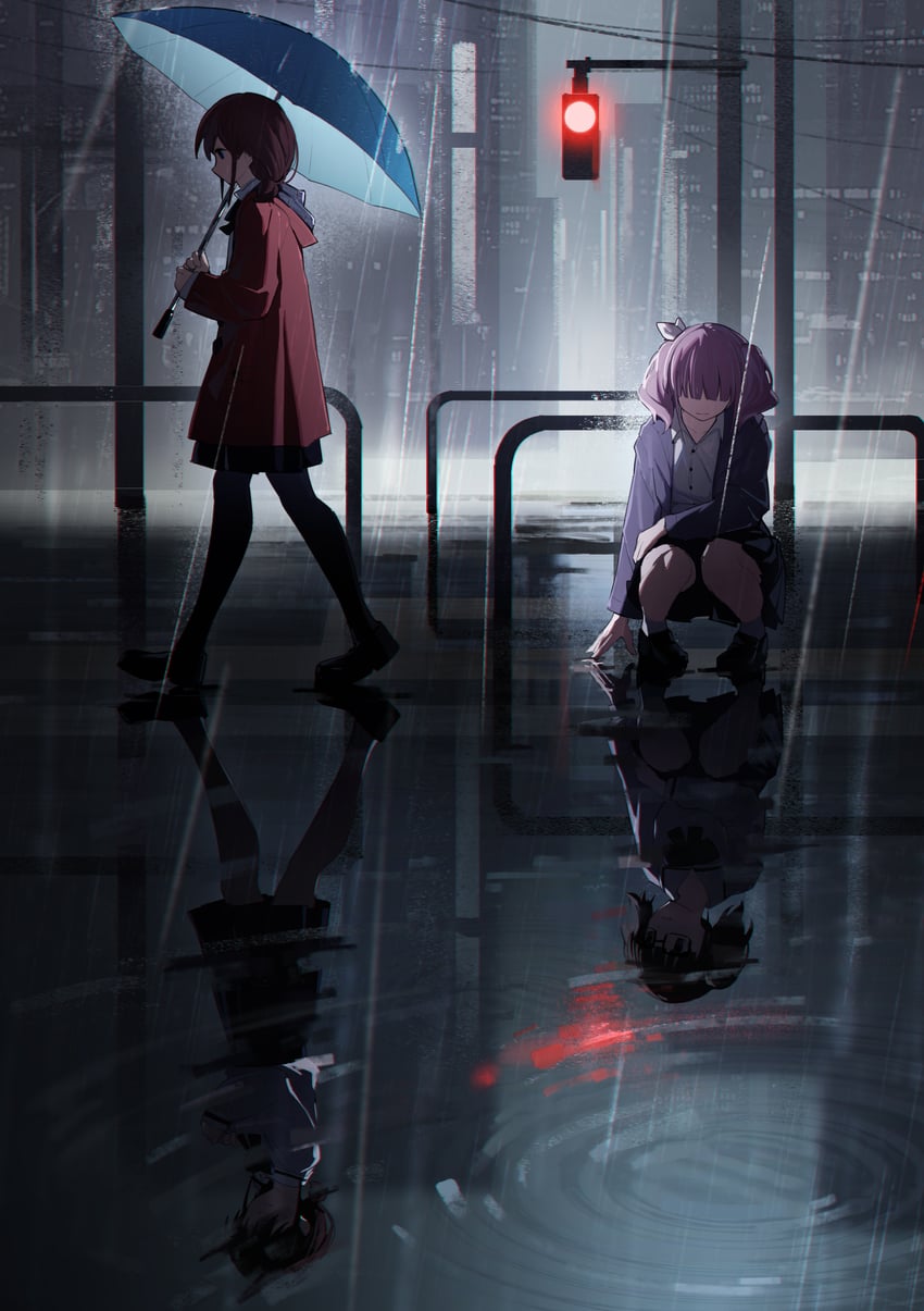 iseri nina and hina (girls band cry) drawn by yun_cao_bing