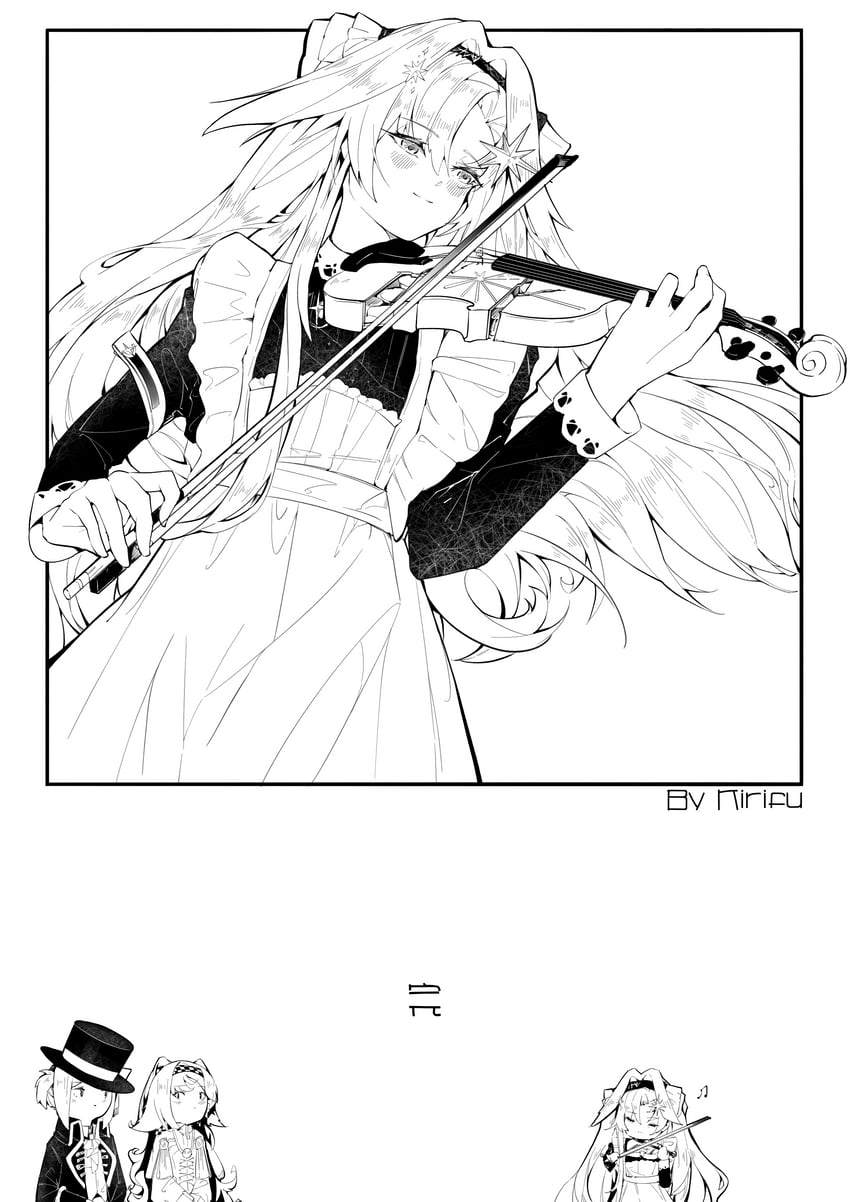 vertin, sonetto, and voyager (reverse:1999) drawn by kirifu_(kirifu114514)