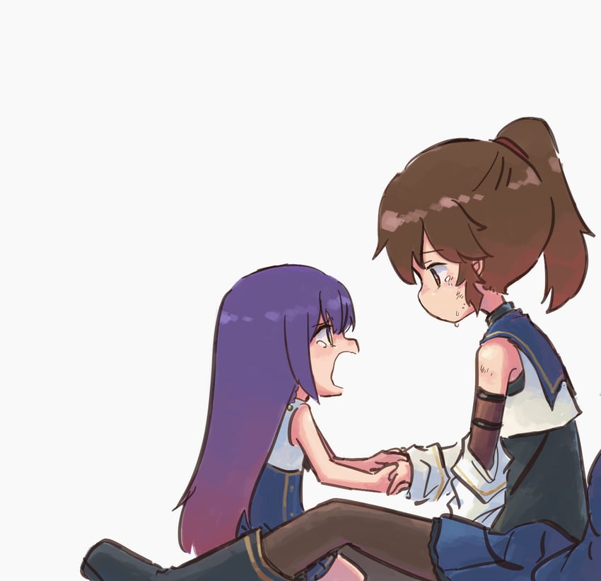 funada kiito and nagasawa yuki (assault lily) drawn by teisuu