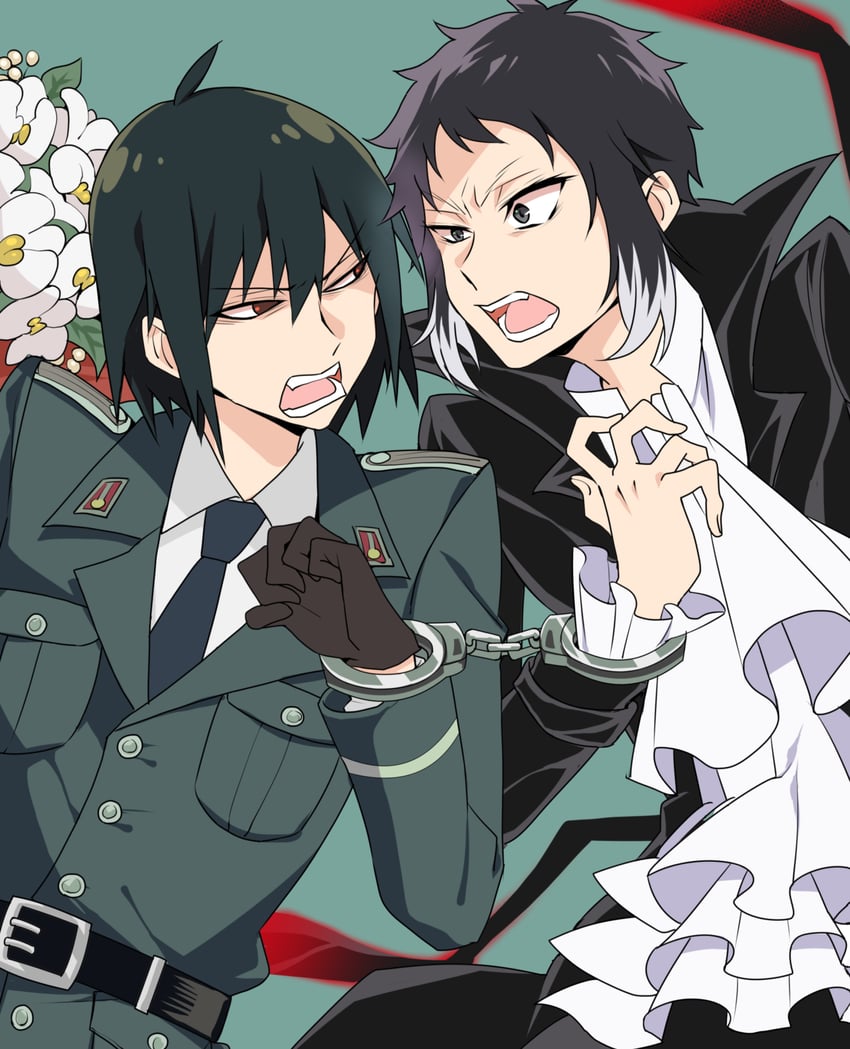 yuri briar, akutagawa ryuunosuke, and ono kenshou (spy x family and 1 more) drawn by masako_(sabotage-mode)