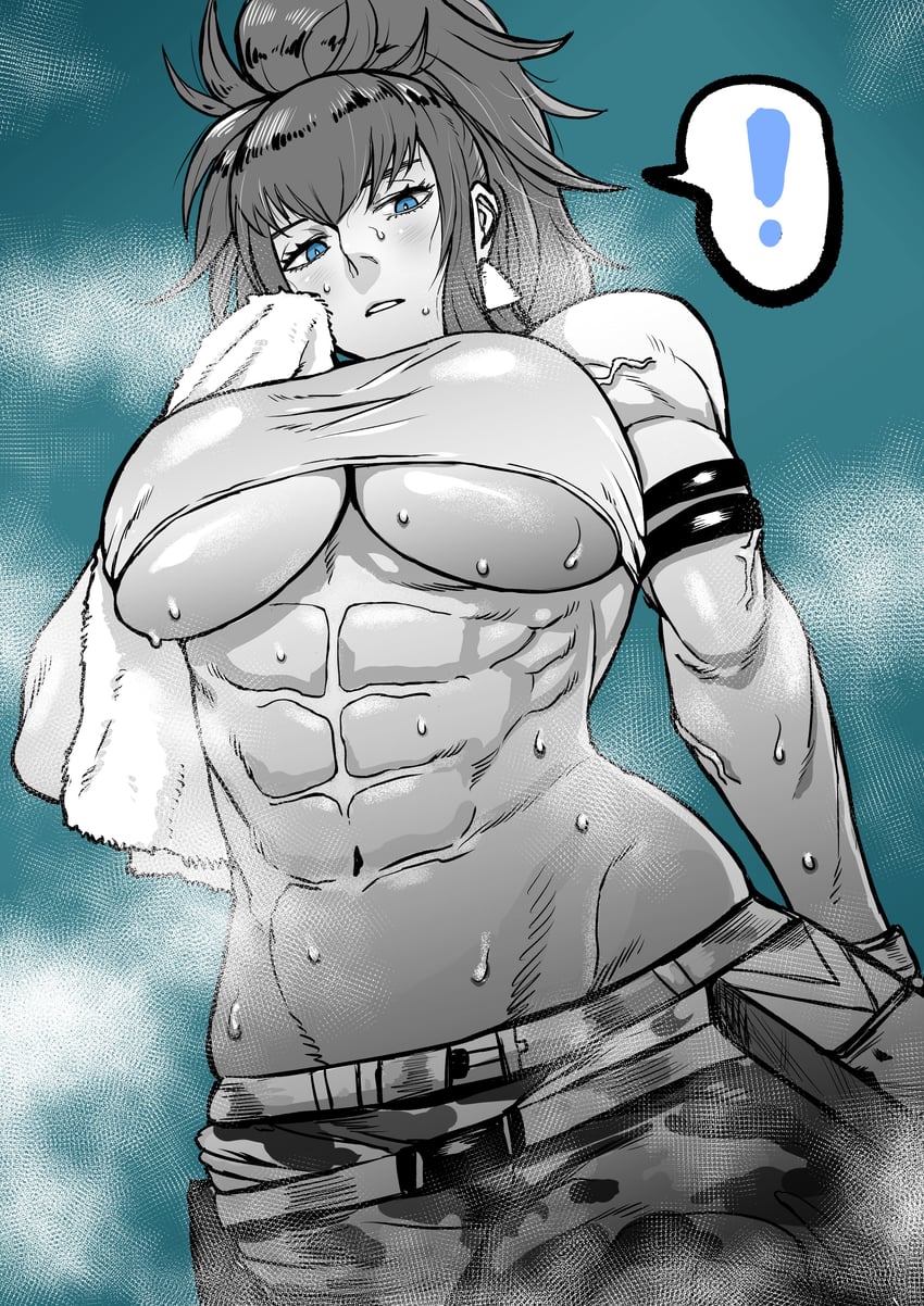 leona heidern (the king of fighters and 1 more) drawn by fukamichi_ran'ou