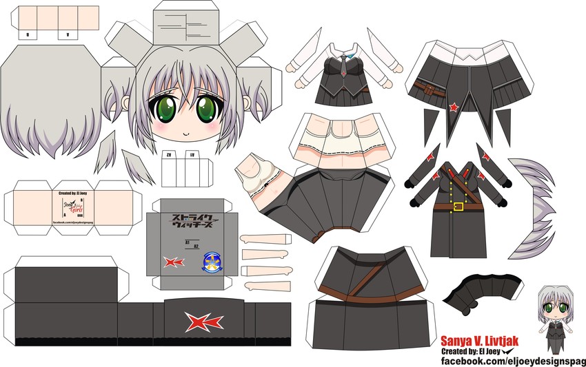 sanya v. litvyak (world witches series and 1 more) drawn by el_joey