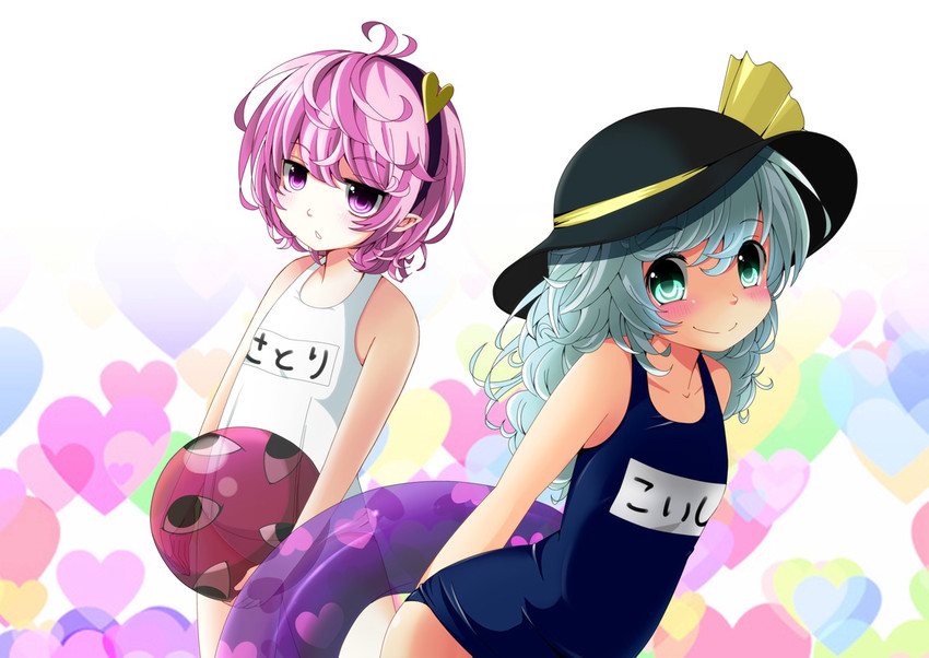 komeiji koishi and komeiji satori (touhou) drawn by kayama_benio