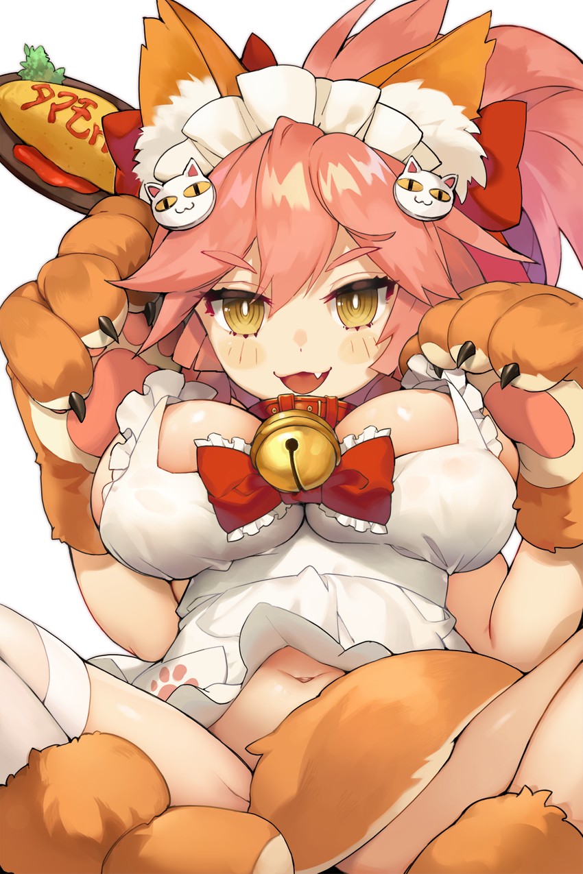 tamamo and tamamo cat (fate and 1 more) drawn by jehyun