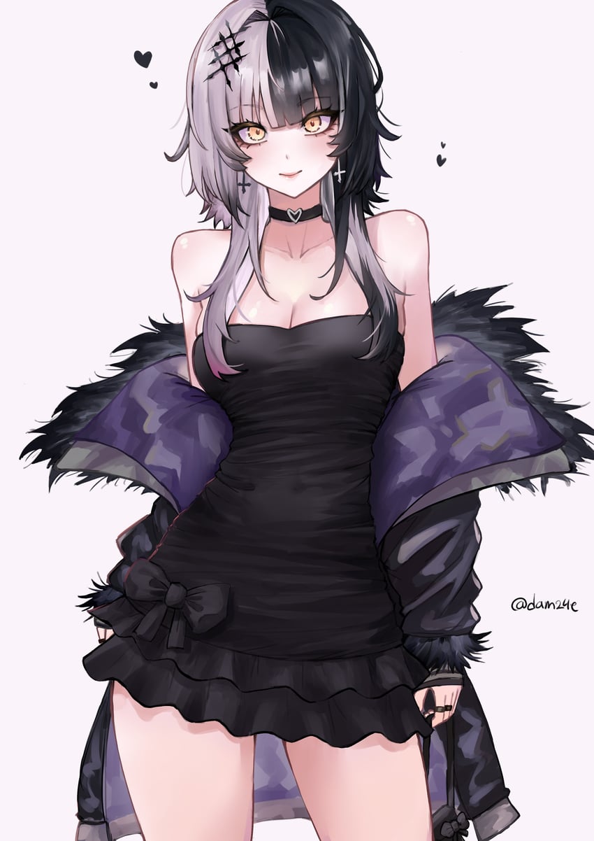 shiori novella (hololive and 1 more) drawn by adammaarr