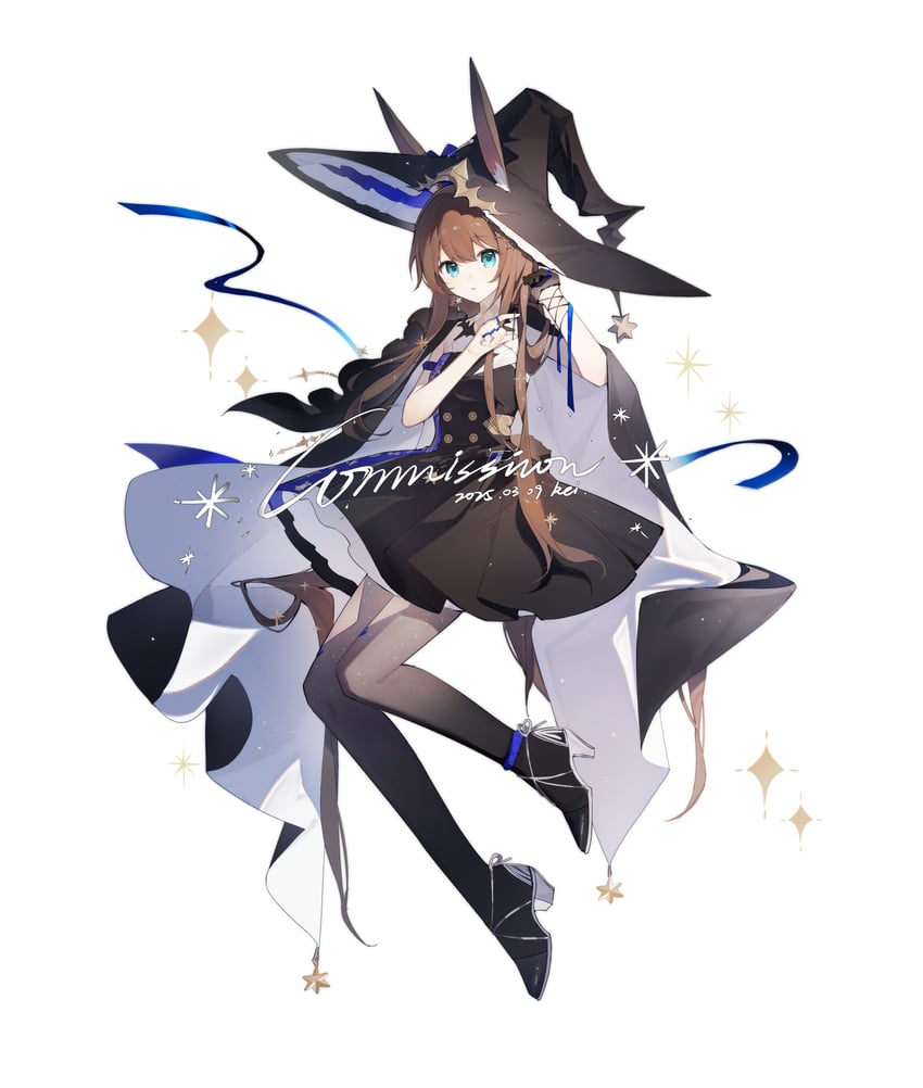 amiya (arknights and 1 more) drawn by laoxi_(kei)