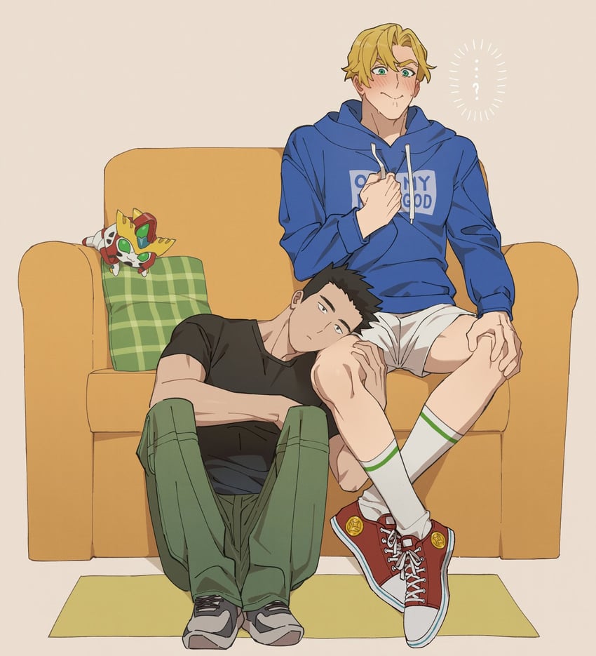 ao isami, lewis smith, and bravern (yuuki bakuhatsu bang bravern) drawn by yuka113_u3u
