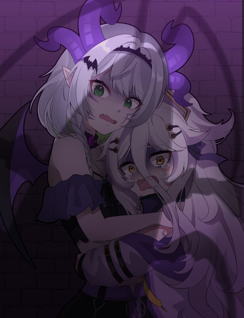 apricot the lich and henya the genius (vshojo) drawn by chanax29