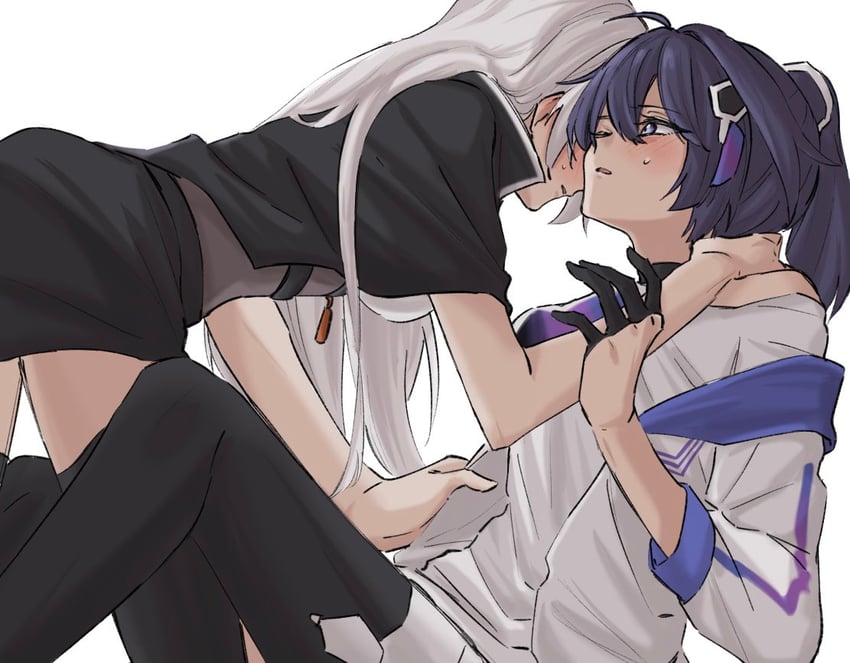 kiana kaslana and raiden mei (honkai and 1 more) drawn by syonosuke9573