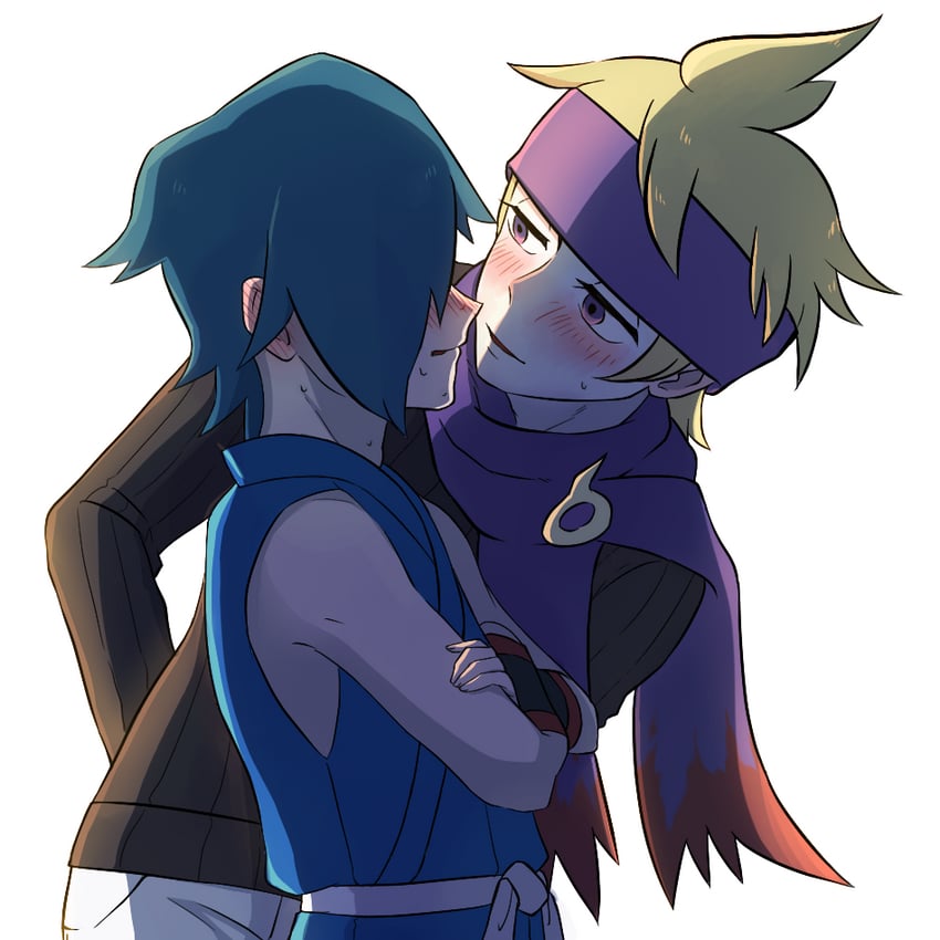 morty and falkner (pokemon and 1 more) drawn by haruki_sparsa