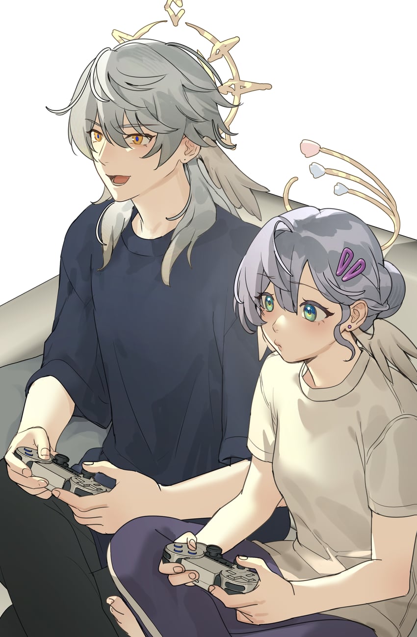 robin and sunday (honkai and 1 more) drawn by jill_zuke