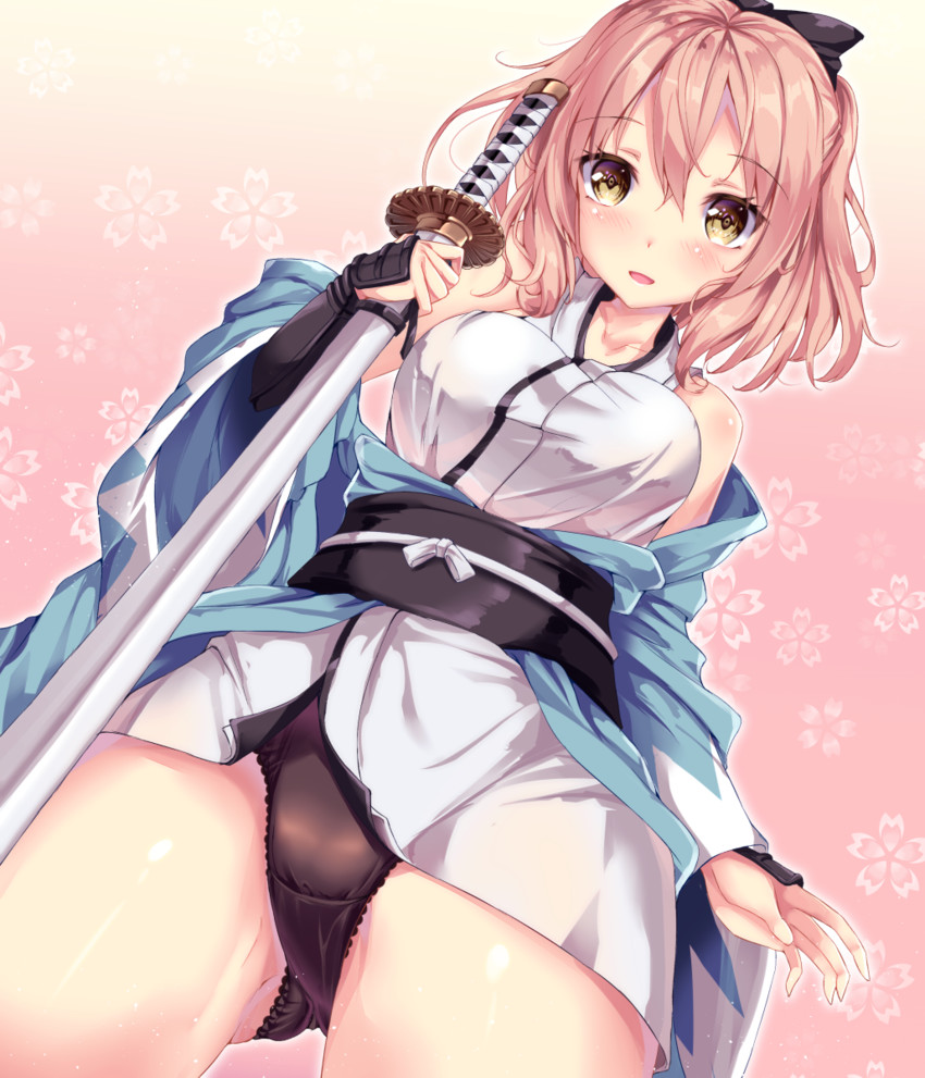 okita souji (fate and 2 more) drawn by fukuda_shuushi