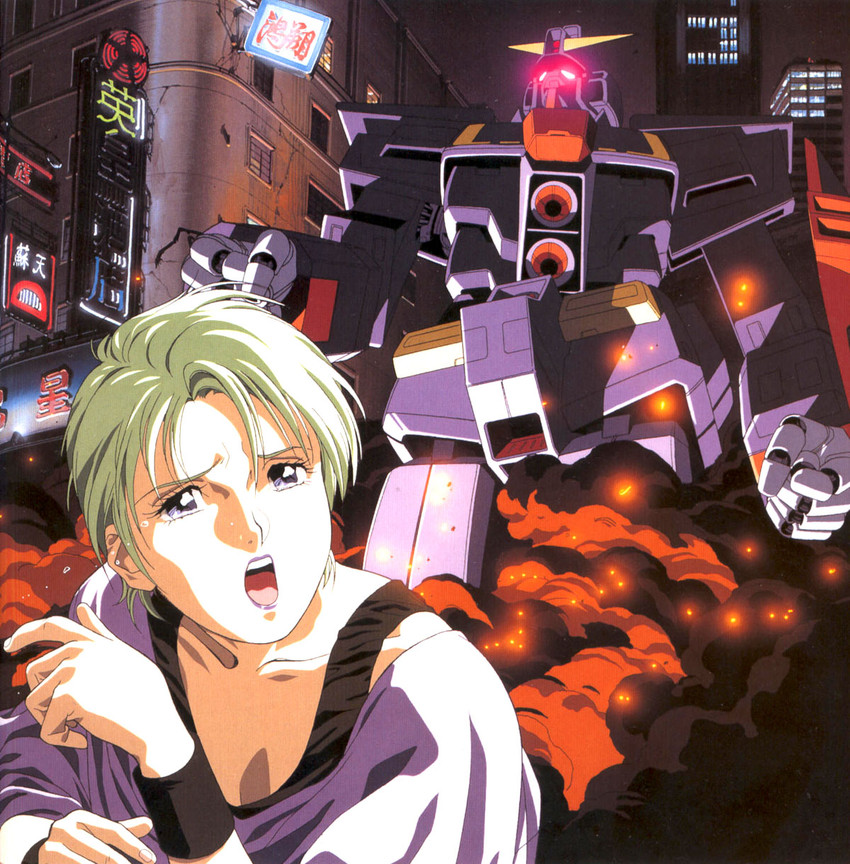 four murasame and psycho gundam (gundam and 1 more) drawn by kitazume_hiroyuki