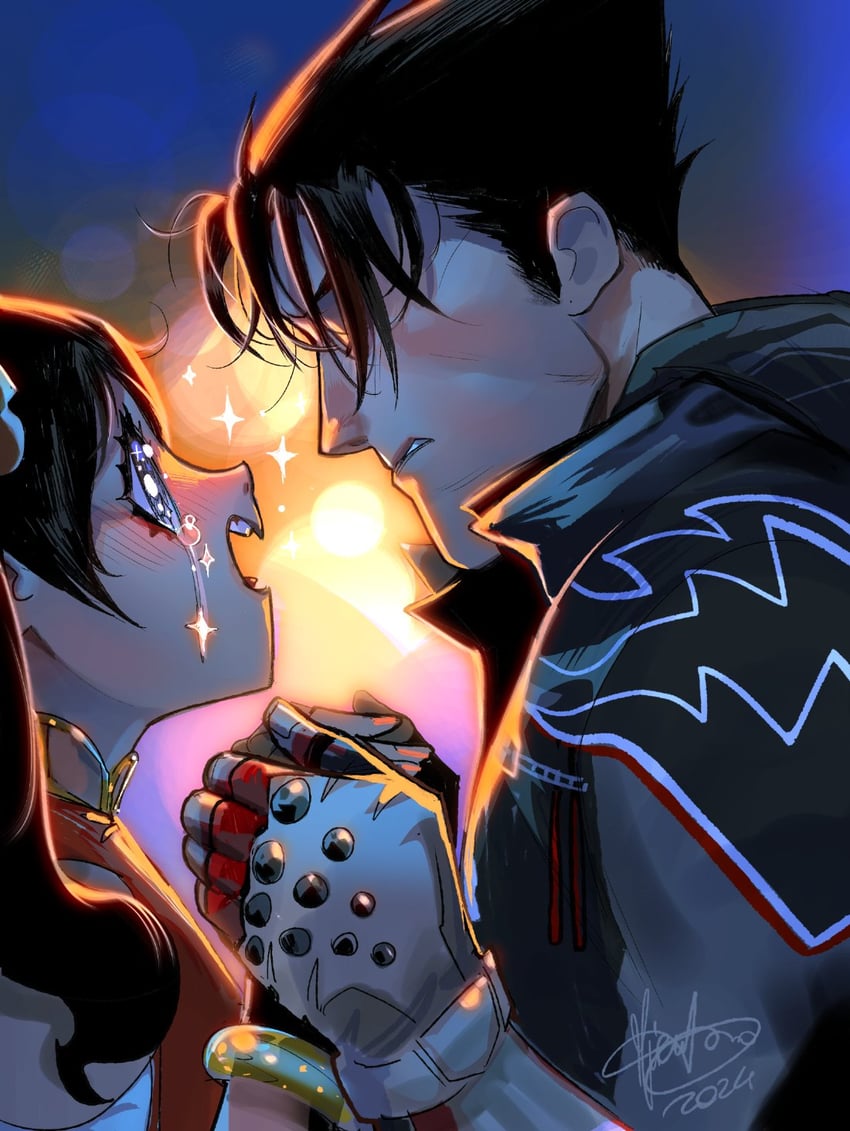 kazama jin and ling xiaoyu (tekken and 1 more) drawn by mirka_andolfo