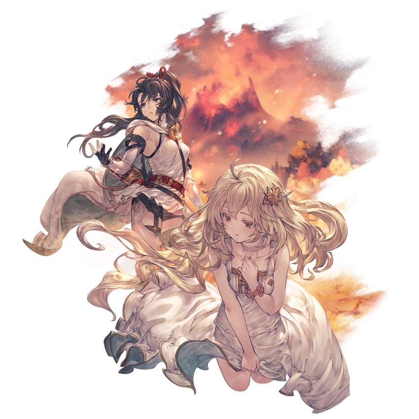 shitori and mika (granblue fantasy) drawn by minaba_hideo