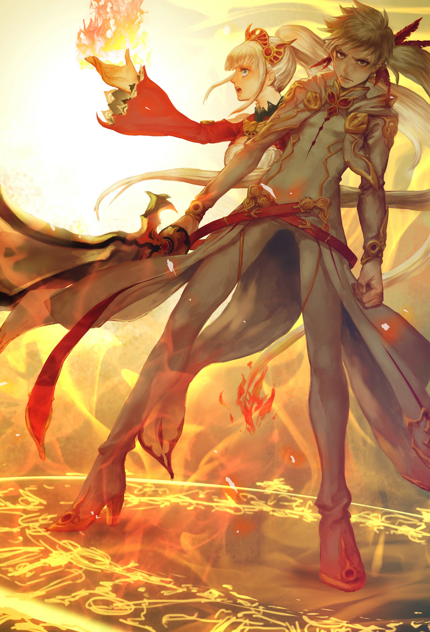 lailah and sorey (tales of and 1 more) drawn by andref_kanzaki