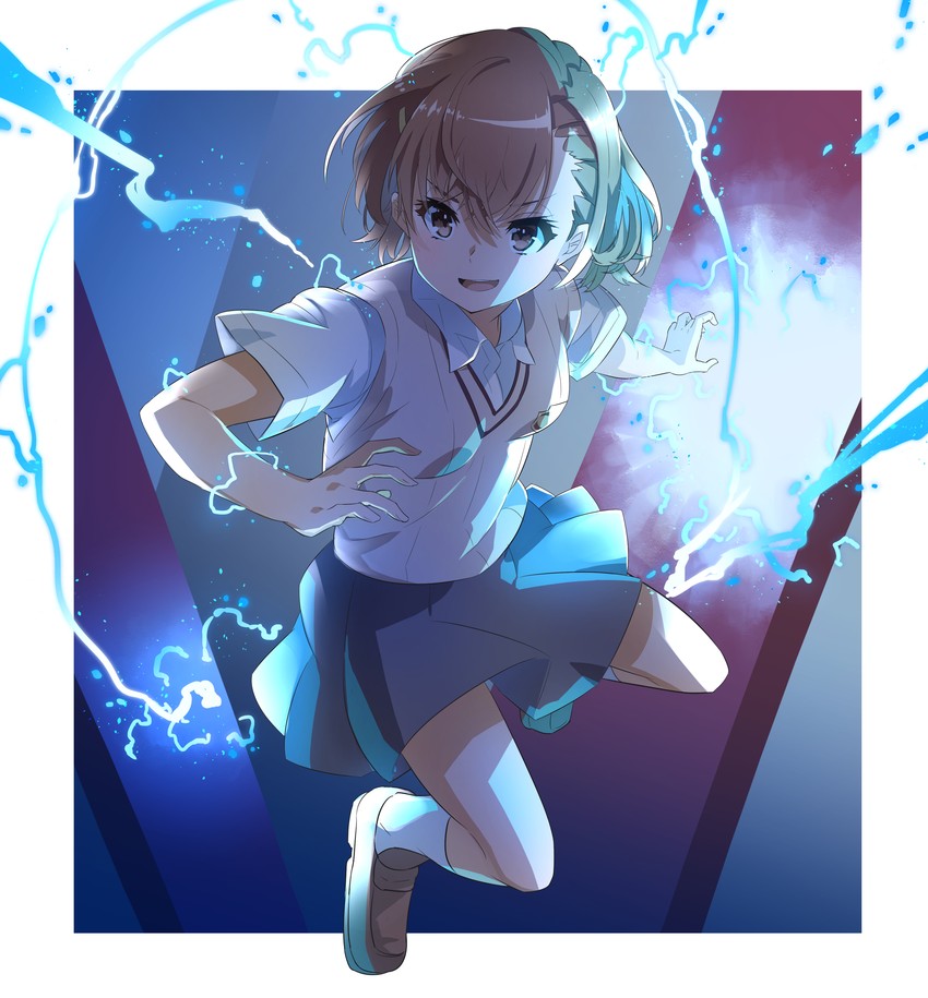 misaka mikoto (toaru majutsu no index and 1 more) drawn by hatsuga_(dmaigmai)