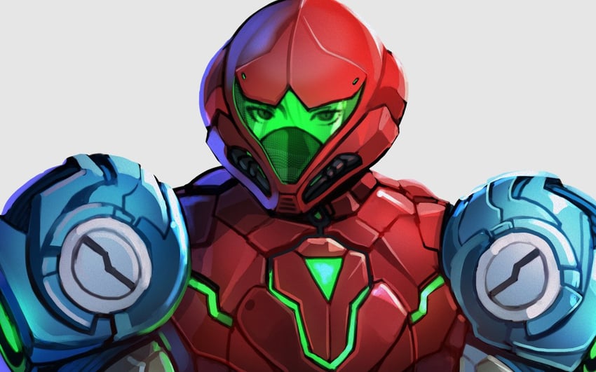 samus aran (metroid and 1 more) drawn by xuuikie_ashe