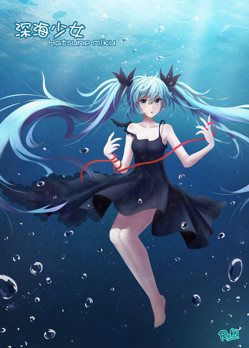 hatsune miku (vocaloid and 1 more) drawn by reki_(lichk)