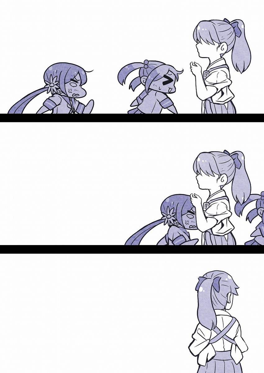 houshou, akebono, and sazanami (kantai collection) drawn by tanaka_kusao