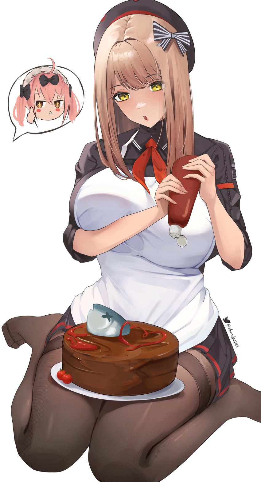 emma and cocoa (goddess of victory: nikke) drawn by elvandec