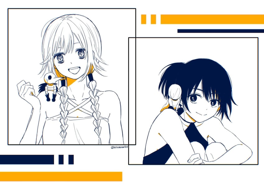 kurohara tokio, higashi azuma, otta ely, and shishinegura palma (choujin x) drawn by rokuen_skd